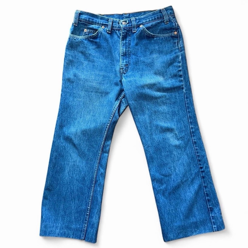 Vintage 90s Hemmed Levi's Blue Wash Denim Red Tab Jeans 32x25" Canada